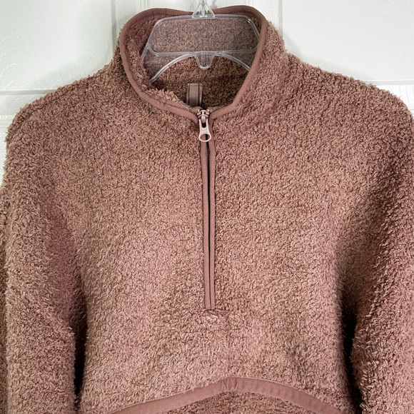 NWT Skims Cozy Knit Cropped Pullover in Tiger’s Eye Women’s Sz S/M - Picture 3 of 10